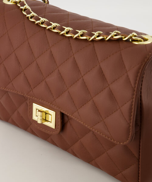 Audrey Medium - Sauvage - Crossbody bags - Brown - S21 - Gold