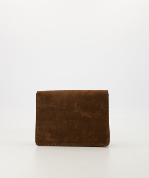 Janice - Suede - Crossbody bags - Dark Brown - 7 - Gold