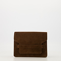 Janice - Suede - Crossbody bags - Dark Brown - 7 - Gold