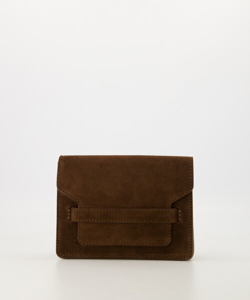 Janice - Suede - Crossbody bags - Dark Brown - 7 - Gold