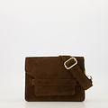 Janice - Suede - Crossbody bags - Dark Brown - 7 - Gold