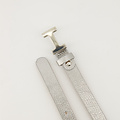 Hera Small - Classic Grain - Belts with buckles - Silver - DL707 - Silver