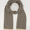 Cassy stripe - Scarves - AS335 Dark brown + AS2201 Cream