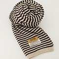 Cassy stripe - Scarves - AS335 Dark brown + AS2201 Cream