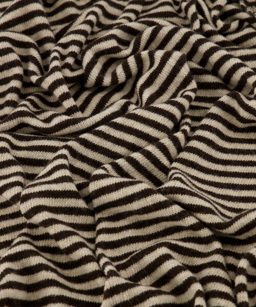 Cassy stripe - Scarves - AS335 Dark brown + AS2201 Cream