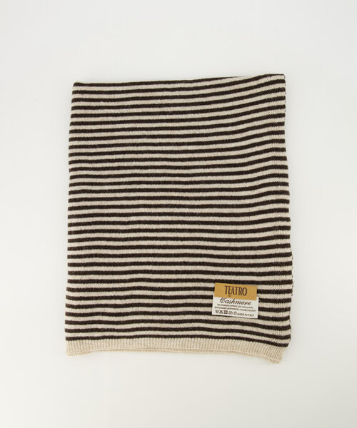 Cassy stripe - Scarves - AS335 Dark brown + AS2201 Cream