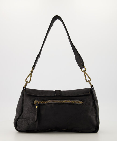 Hetty - Washed - Crossbody tassen - Zwart -  - Bronskleurig