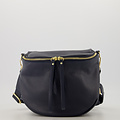 Romsa - Classic Grain - Crossbody tassen - Donkerblauw - D26 - FULL - Goudkleurig