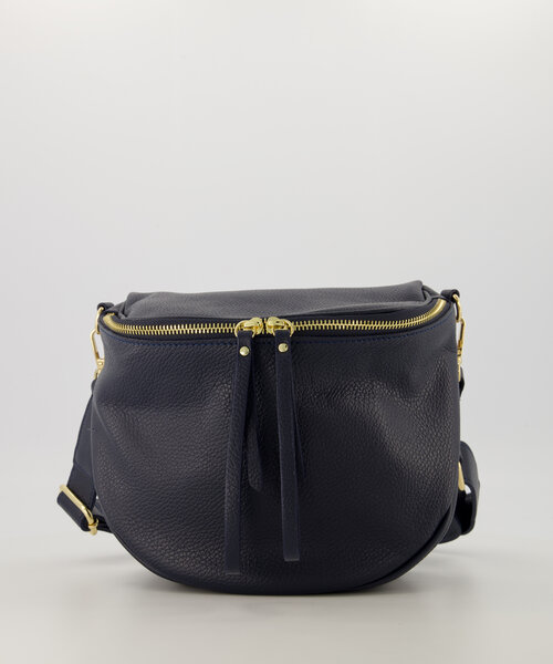 Romsa - Classic Grain - Crossbody bags - Dark Blue - D26 - FULL - Gold