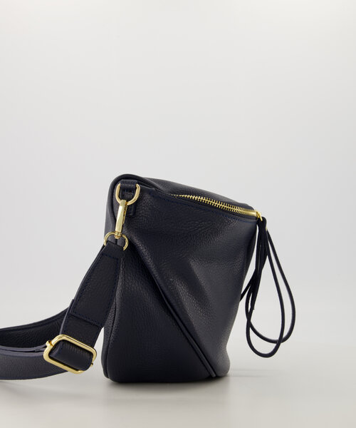Romsa - Classic Grain - Crossbody bags - Dark Blue - D26 - FULL - Gold
