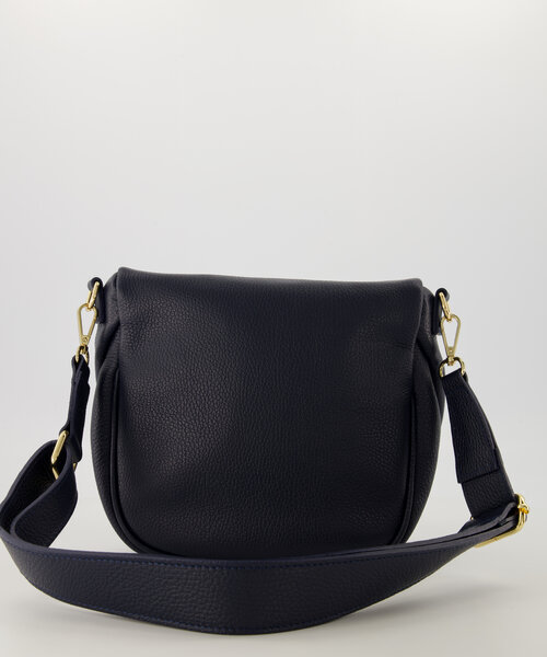 Romsa - Classic Grain - Crossbody tassen - Donkerblauw - D26 - FULL - Goudkleurig