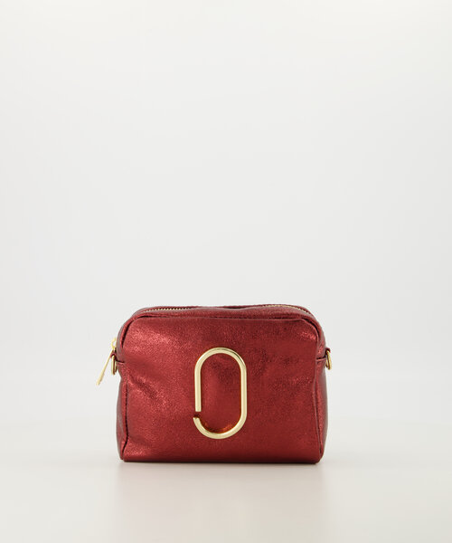 Jacine - Metallic - Crossbody tassen - Bordeaux - L528 - Goudkleurig