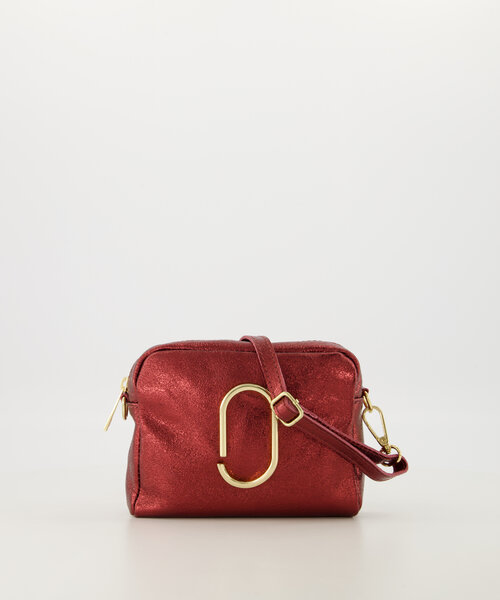 Jacine - Metallic - Crossbody tassen - Bordeaux - L528 - Goudkleurig