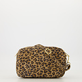 Irene - Suede - Crossbody tassen - Luipaard - 24 - Goudkleurig