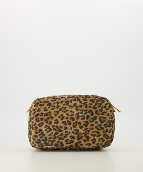 Irene - Suede - Crossbody bags - Leopard - 24 - Gold