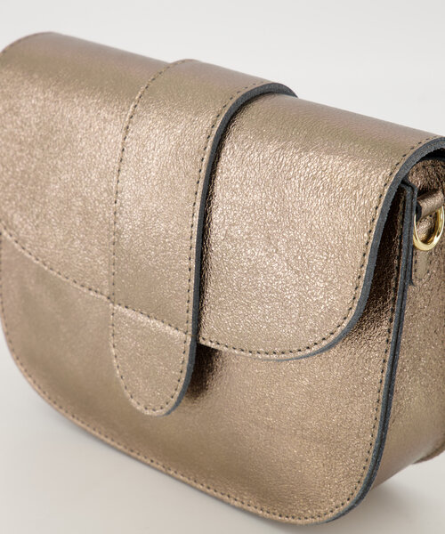 Maan - Sauvage Metallic - Crossbody tassen - Brons - SL523 - Goudkleurig