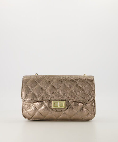 Sophia - Sauvage Metallic - Crossbody tassen - Brons - SL523 - Goudkleurig