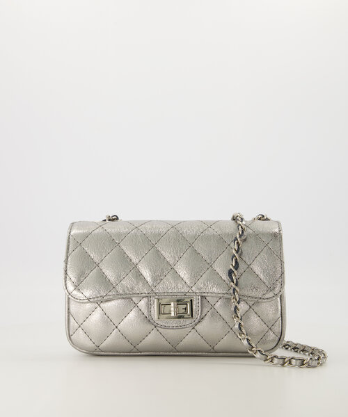 Sophia - Sauvage Metallic - Crossbody tassen - Zilver - SL513 - Zilverkleurig