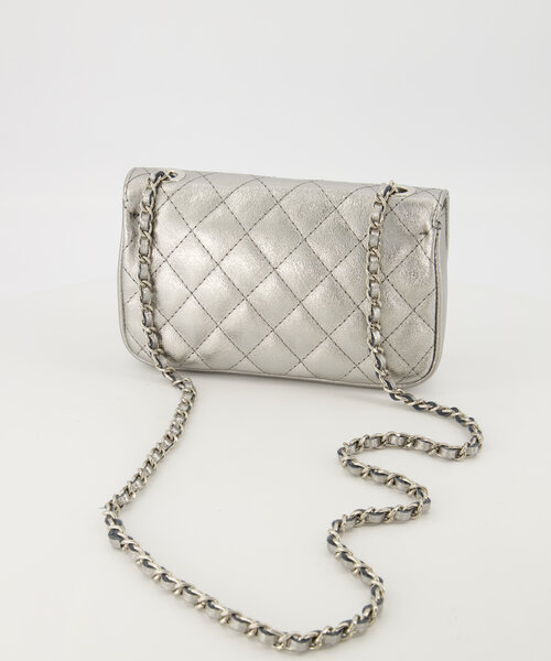 Sophia - Sauvage Metallic - Crossbody tassen - Zilver - SL513 - Zilverkleurig