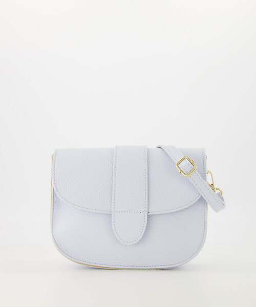 Maan - Classic Grain - Crossbody tassen - Lichtblauw - T4302 - Goudkleurig