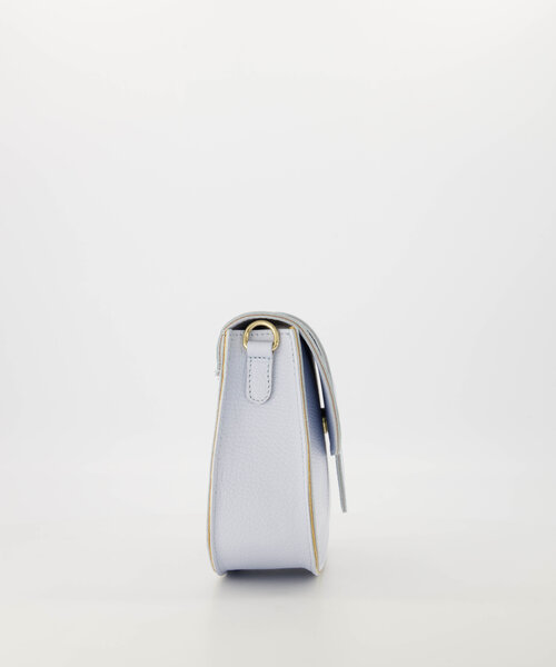 Maan - Classic Grain - Crossbody tassen - Lichtblauw - T4302 - Goudkleurig