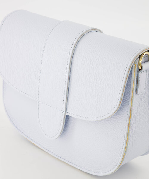 Maan - Classic Grain - Crossbody tassen - Lichtblauw - T4302 - Goudkleurig