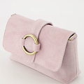 Londyn - Suede - Crossbody tassen - Roze - D63B - Bronskleurig