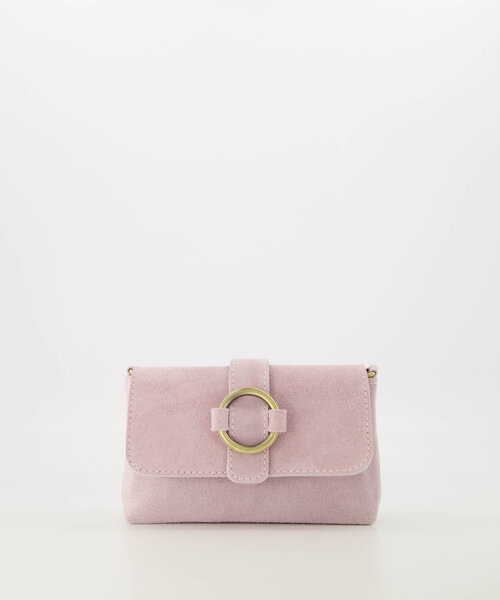Londyn - Suede - Crossbody tassen - Roze - D63B - Bronskleurig
