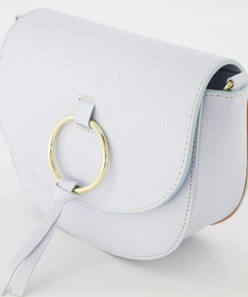 Sevy - Classic Grain - Crossbody tassen - Lichtblauw - T4302 - Goudkleurig