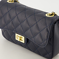 Sophia - Classic Grain - Crossbody tassen - Donkerblauw - D26 - Goudkleurig