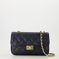 Sophia - Classic Grain - Crossbody tassen - Donkerblauw - D26 - Goudkleurig
