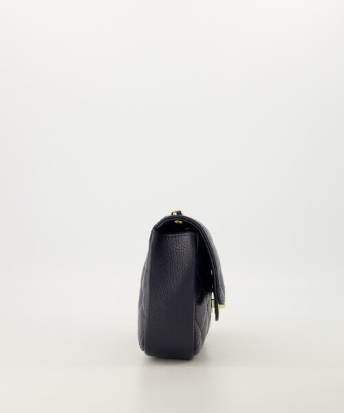 Sophia - Classic Grain - Crossbody tassen - Donkerblauw - D26 - Goudkleurig