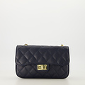 Sophia - Classic Grain - Crossbody tassen - Donkerblauw - D26 - Goudkleurig