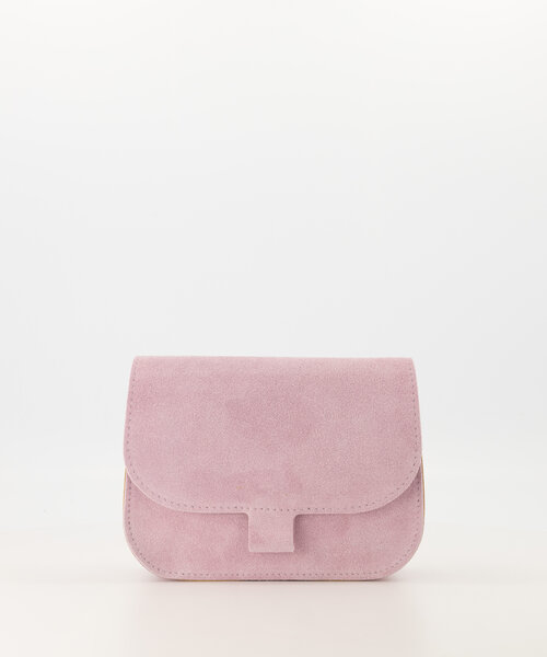 Flora  - Suede - Crossbody tassen - Roze - D63B - Bronskleurig