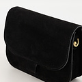 Flora  - Suede - Crossbody tassen - Zwart - 23 - Bronskleurig