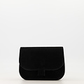 Flora  - Suede - Crossbody tassen - Zwart - 23 - Bronskleurig