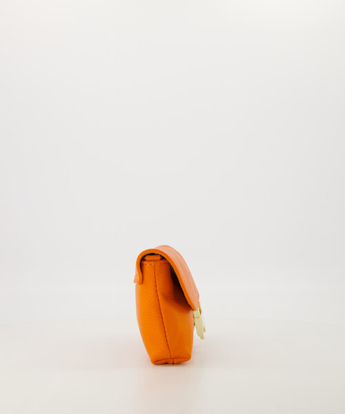 Hilary - Classic Grain - Clutch - Oranje - D29 - Goudkleurig