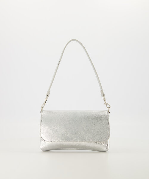 Lara - Sauvage Metallic - Clutch - Zilver - SL513 - Zilverkleurig