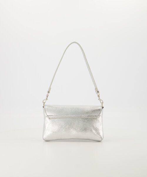 Lara - Sauvage Metallic - Clutch - Zilver - SL513 - Zilverkleurig
