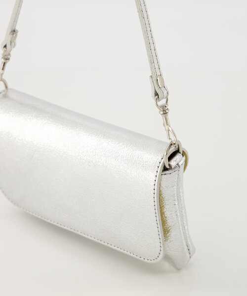 Lara - Sauvage Metallic - Clutch - Zilver - SL513 - Zilverkleurig
