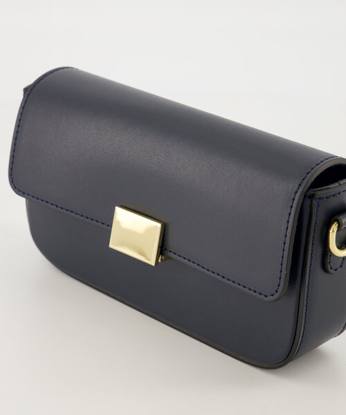 Luana - Box - Schoudertassen - Donkerblauw - B26 - Goudkleurig