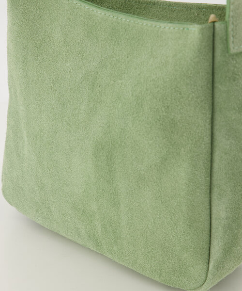 Estelle - Suede - Schoudertassen - Saliegroen - 53 - Goudkleurig