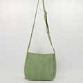 Estelle - Suede - Schoudertassen - Saliegroen - 53 - Goudkleurig