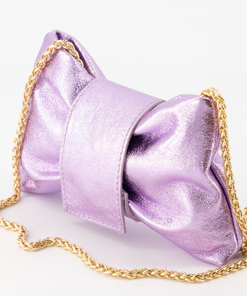 Bowi - Sauvage Metallic - Avondtassen - Lila - SL43 - Goudkleurig