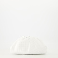 Pamela - Woven Grain - Clutch - White - D01 - Gold
