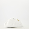 Pamela - Woven Grain - Clutch - Wit - D01 - Goudkleurig