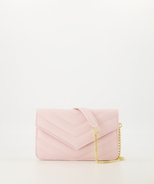 Laurie - Classic Grain - Clutch - Roze - T2803 - Goudkleurig