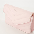 Laurie - Classic Grain - Clutch - Roze - T2803 - Goudkleurig