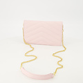 Laurie - Classic Grain - Clutch - Roze - T2803 - Goudkleurig