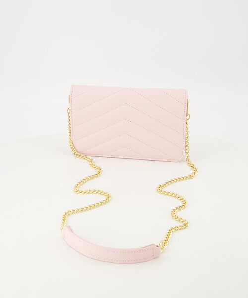 Laurie - Classic Grain - Clutch - Roze - T2803 - Goudkleurig